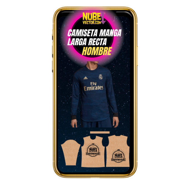 CAMISETA MANGA LARGA RECTA HOMBRE Y NIÑOS