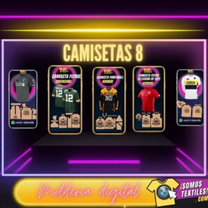 Combo Camisetas deportivas 8  – molderia digital