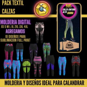 pack de diseños moldería – calzas