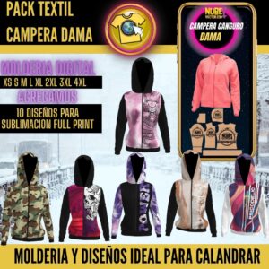 pack de diseños – campera dama