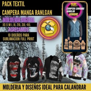 pack de diseños – campera ranglan